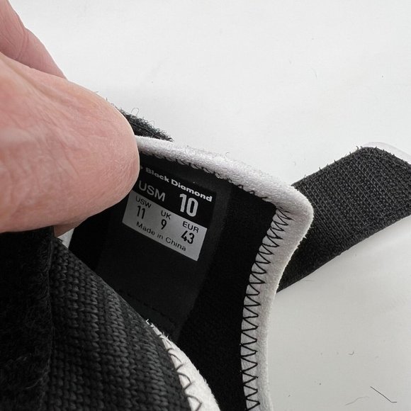 Black Diamond Equipment Momentum Size 10 Mens Rock Climbing Shoe Black White NEW - Picture 8 of 9